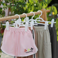 10pcs Multifunctional Pants Hanger Organizer Clothes Hanger Skirt Underwear Clips Wardrobe Space Saver Trouser Drying Rack