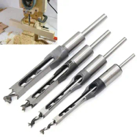 STONEGO Square Hole Drill Screw Drill Steel Mortising Drilling Craving Woodworking Tools Power Tools 6.4 8.0 9.5 12.7mm