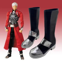 Fate/Stay Night Archer EMIYA Cosplay Costume Shoes Anime Handmade Faux Leather Boots