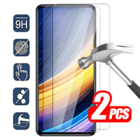 2Pcs Tempered Glass For Xiaomi Poco X3 Pro Glass Screen Protector Xiomi Pocox3 NFC X3Pro M3 F3 M4 X4 Pocco X 3 4 Protective Film