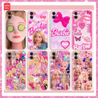2024 New Barbie Princess Print Pink Kawaii Girl Cartoon Pattern Apple Iphone Case 13/12/11 Pro Max Xs Xr Girl Birthday Gift Cute