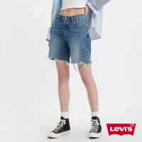 【LEVIS 官方旗艦】女款復古90s501牛仔短褲 / 馬褲 人氣新品 A1962-0014