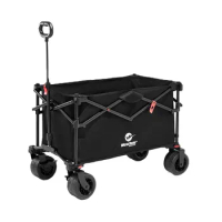 Camping Trolley Stall Night Market Large Capacity Trolley Higher Gathering Foldable Outdoor Camping Trolley Picnic Small Trailer