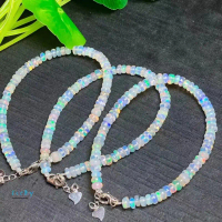 Vòng Tay Opal Tự Nhiên Chính Hãng Tự Làm, Vòng Tay Đá Quý Thích Hợp Tự Nhiên, Vòng Tay May Mắn, Vòng