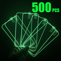 500pcs Luminous Tempered Glass 9H Glowing Screen Protector Film For Samsung Galaxy A21S A01 A11 A21 A31 A41 A51 A61 A71 A81 A91