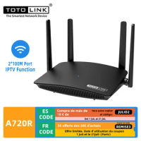 TOTOLINK A720R AC1200 WIFI Router 2.4GHz/5GHz wifi Repeater 4*5dBi External Antennas support IPTV