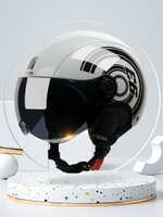 3C認證野馬摩托立方電動車頭盔男女士冬季保暖半盔四季電瓶安全帽