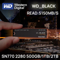 Western Digital SN770 WD Black 2TB 1TB 500GB NVMe M.2 SSD PCIe 4.0 2280 SSD for PS5 Gaming Laptop Computer Mini PC Notebook