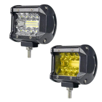 【Supamoto】LED霧燈—LF04(車頂燈/保桿燈/工作燈/探照燈/IP67/越野/防水/黃光/白光)