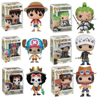 POP One Piece Figure Luffy Funko Chopper AISI Luo Luffytaro Action Figure Collection Model Toy Brinquedos For Christmas Gift Toy