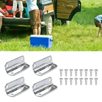 4pcs Cooler Hinges 304 Stainless Steel Durable Replacement With Screws For 25 To 165 Quart Rectangular-shaped Igloo Ice Chests