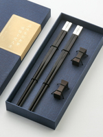 高檔家用實木筷子 分人家庭裝中國風創意中式紅木長筷子定制刻字