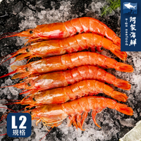 【阿家海鮮】阿根廷天使紅蝦L2(2kg/盒) (約40~60Pcs)