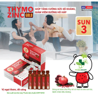 Siro tăng sức đề kháng Thymo ZinC Gold (Hộp 10 ống)