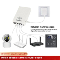 Ups Mini Ups 12+12V+9V+5V 15200Mah Router Cctv 2A Kamera Dashcam Mobil Emergency Powerbank Charger P