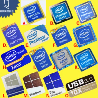 Applicable Computer Decorative Stickers Inside Gold Silver Pentium Xeon Celeron Cpu Tags