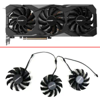 82MM PLA09215S12H T128015SU GPU Cooler Graphics Card Fans For GIGABYTE RX 6800 6900 XT GAMING RTX2080 2070 2060 Video FANS
