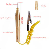 Auto Circuit Voltage Test Lamp for Car Truck Motorcycle 6V 12V 24V Probe Light Car Circuit Tester Pen Automotive Tools Car Tools