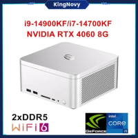 Min PC 14th Gen Intel i9 14900KF i7 NVIDIA RTX 4060 8G 2xDDR5 64GB NVMe 4TB Windows 11 Pro Desktop Gaming Mini Computer PC WiFi6