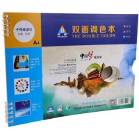 Special Gouache Double-sided Acrylic Oil Paint Palette for Students Washable Cardboard Paper Paints