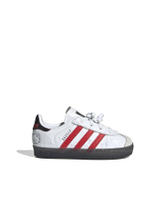 รองเท้าผ้าใบเด็กทารกยูนิเซ็กส์ Adidas X Hello Kitty Gazelle Comfort Closure Elastic Laces สีขาว