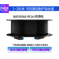 【優選百貨】光纖分離式高清線2.0版4KHDMI穿管線大小頭AD頭布線預埋施工加長HDMI 轉接線 分配器 高清