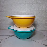 Tupperware Thats a Bowl 1.4L - Mangkuk dengan Tutup. Warna Kuning dan tosca Kapasitas 1.4 Liter