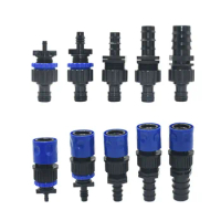 Barbed 1/4 3/8 1/2 3/4 1inch Hose Quick Connector 4/7mm 8/11mm 16mm 20mm 25mm Water Hose Connector Tap 1pcs