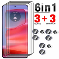 6In1 Tempered Glass Screen Protector For Motorola Edge 50 Pro Camera Lens Protective Glass For Motorola Edge 50 Ultra Fusion 5G