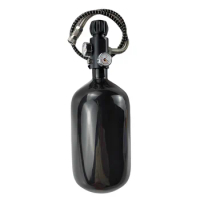 1.26L round bottomed tank High Pressure Carbon Fiber Cylinder HPA Air Bottle Mini Scuba Diving Tank for Firefighting Diving