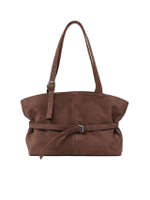 กระเป๋าสะพายผู้หญิง Le Belt L สี Suede Brown