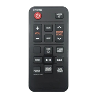 Audio Sound Bar AH59-02710B remote control Replacement for Samsung HW-J250 HW-JM25 ECHO Soundbar Remote Controller Black