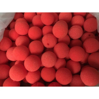 Bola Span Merah Hidung Badut, 5cm, Beg Bebas, 50mm, Sesuai untuk Bekalan Berdandan Badut, Beg Bebas,