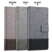 For VIVO S9 / V21 5G / S10 Pro Canvas Cloth Wallet Dual Color Card Pocket Case Cover Stand