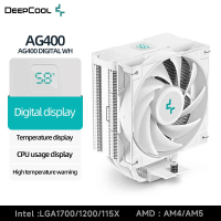 [Trend] deepcool ag400 digital 4 heat s CPU cooler temperature display 120mm argb cooling fan air ra