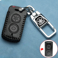 Hộp đựng chìa khóa xe máy YAMAHA dành cho YAMAHA Aerox v1 bằng da bò, móc khóa YAMAHA