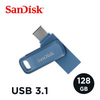 SanDisk Ultra Go USB Type-C 128G 雙用隨身碟 靛藍 (公司貨)