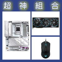 【超神組合】技嘉 B850 AORUS ELITE WIFI7 ICE+技嘉 RTX5090 32G+宏碁電競滑鼠