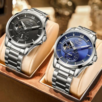 AILANG brand watch new tourbillon design men's automatic hand mechanical watch hollow luminous waterproof men's watch