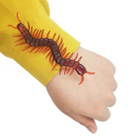 DHL 1000pcs Fashion Halloween Haunted House Funny Spoof Toy Simulation Centipede For Party Fun Resin games children kids gadgets