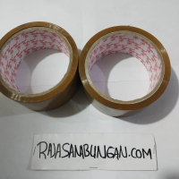 Lakban Coklat Rodhi Tape 2 Inch Isolasi Selotip Coklat 2 Pcs Depok