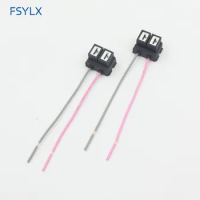 FSYLX 10PC H7 Ceramic Socket H7 LED Headlight Fog Lamps Connector Adaptor Wiring Harness Car LED Ceramic H7 Socket Bulb Holder