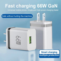 66W Wall Charger Cube Wall Charger USB Mobile Phone Charging Plug Travel Plug Adapter US Wall Charger