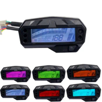 RTS Seven Color Screen Motorcycle Digital Instrument Tachometer Gauge LCD Odometer Type Speedometer For FZ16