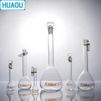 HUAOU 100/200/250mL Volumetric Flask Transparent &amp; Brown Class A with one Graduation Mark Laboratory Chemistry Equipment