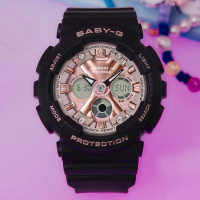 CASIO 卡西歐 BABY-G 街頭時尚雙顯腕錶 母親節 禮物(BA-130-1A4)