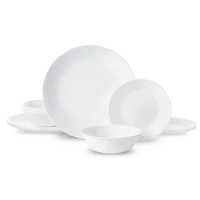 Corelle®- Winter Frost White, Round 12-Piece Dinnerware Set dinner set dinnerware set