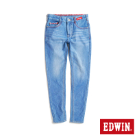 【EDWIN】女裝 東京紅360°迦績彈力機能極窄管褲(拔淺藍)