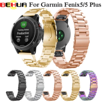 22mm Quick release Fenix 5 Metal Stainless Steel Watch Band Strap for Garmin Fenix 5 5 Plus/Approach S60/Forerunner 935 Straps