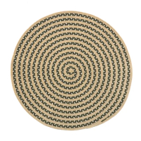 【HOLA】繩編地毯150x150 米綠